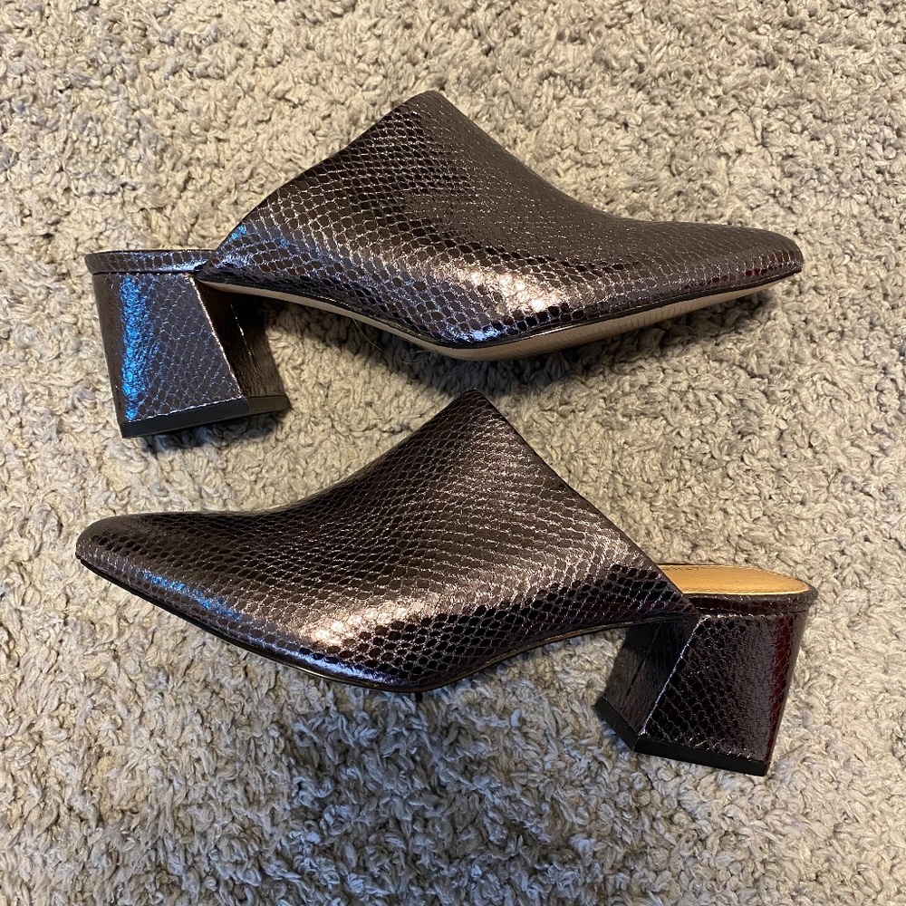 14th & Union Metallic Pointed Toe Heels Size 7M